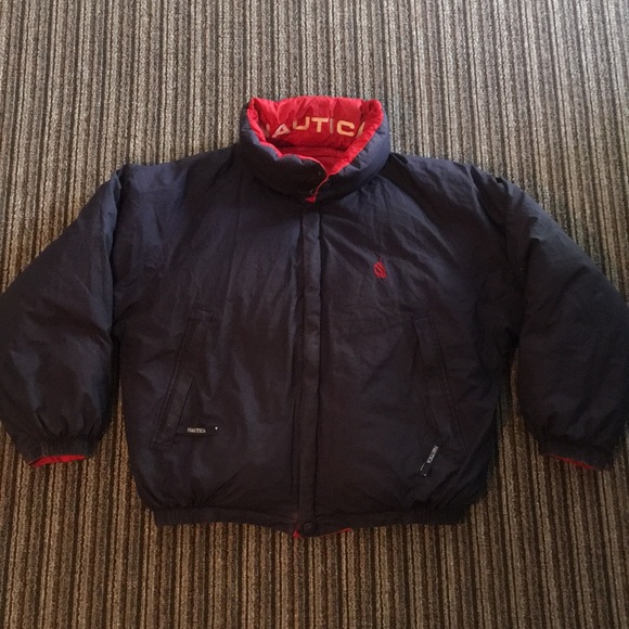 Nautica Other - Vintage Nautica Down Reversible Red Jacket Medium